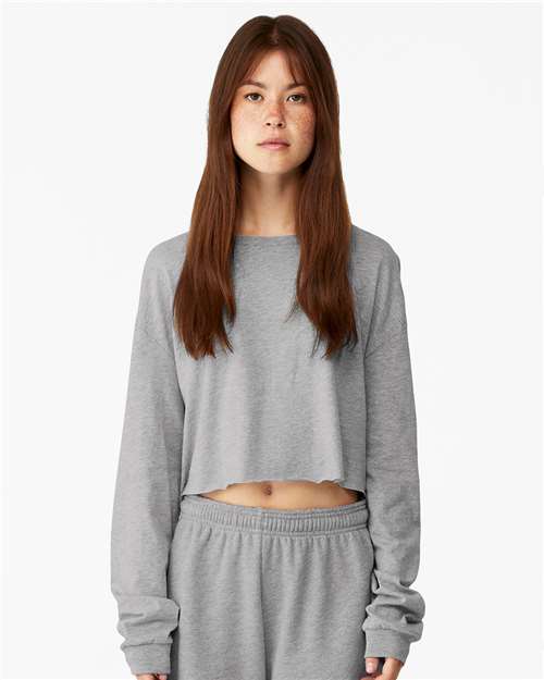 Load image into Gallery viewer, Women's FWD Fashion Crop Long Sleeve Tee — product photo 1