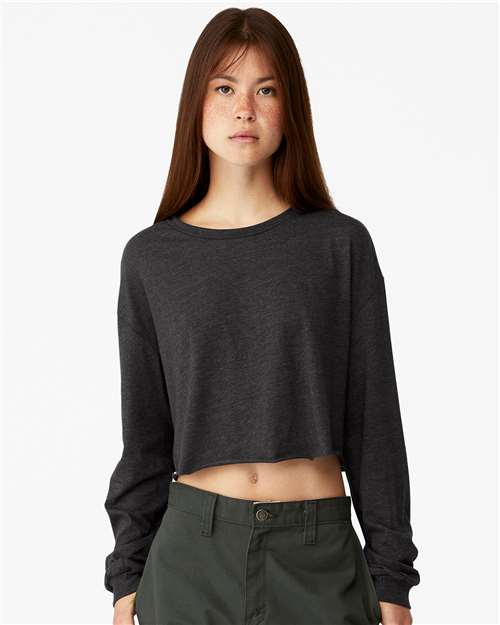 Load image into Gallery viewer, Women's FWD Fashion Crop Long Sleeve Tee — product photo 3