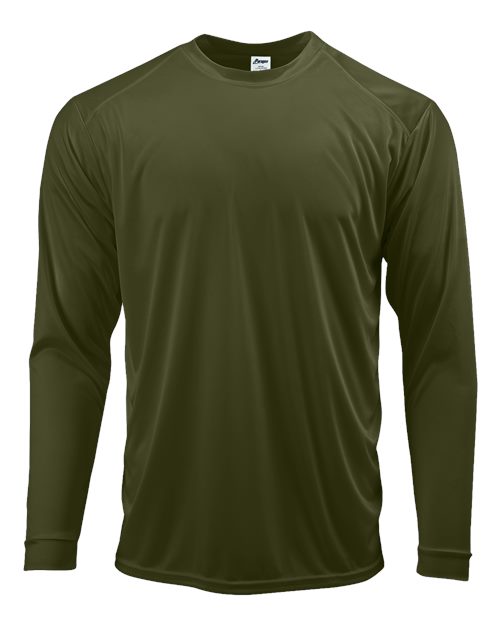 Load image into Gallery viewer, Paragon 210 Unisex Long Islander Performance Long Sleeve T-Shirt - Olive Green
