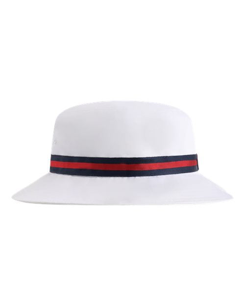Load image into Gallery viewer, Imperial 1371P The Oxford Performance Bucket Hat - White/ Navy/ Red