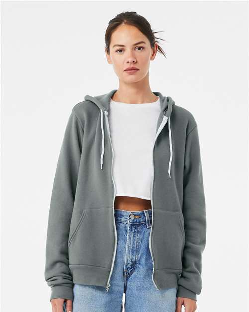 Load image into Gallery viewer, Unisex Sponge Fleece Full-Zip Hoodie Sweatshirt — product photo 8