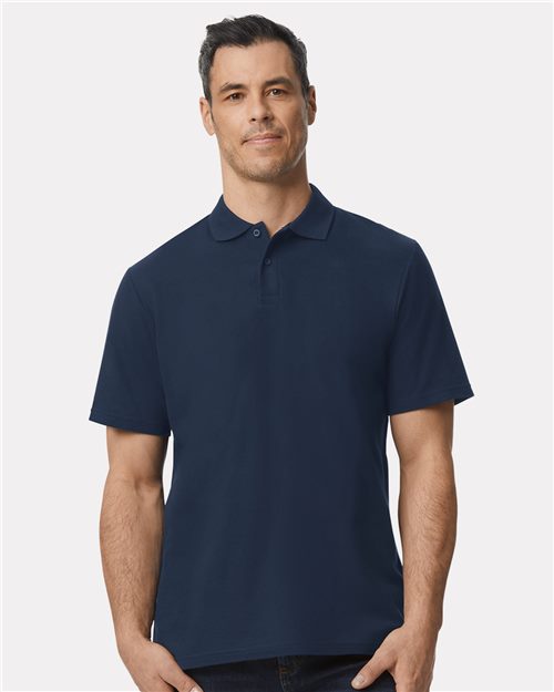 Load image into Gallery viewer, Unisex Softstyle® Pique Polo — blank polo for DTF printing