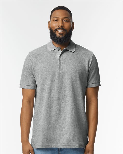 Load image into Gallery viewer, Unisex Hammer™ Pique Polo — blank polo for DTF printing