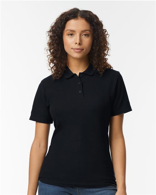 Load image into Gallery viewer, Women's Softstyle® Pique Polo — blank polo for DTF printing