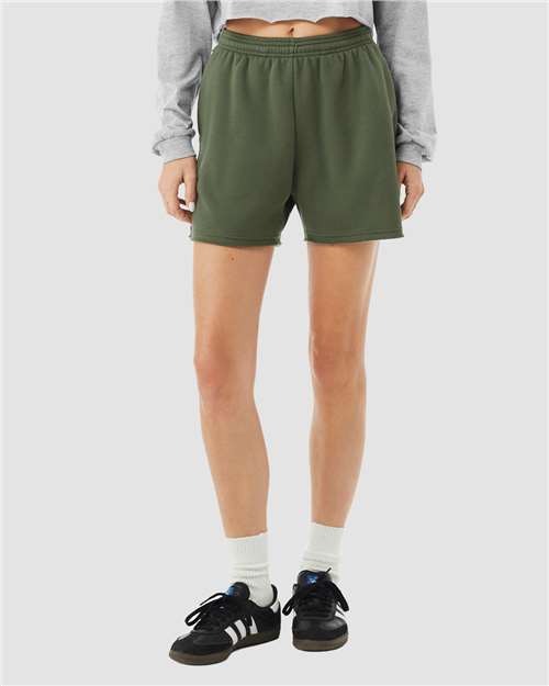 Load image into Gallery viewer, Women's Cutoff Fleece Shorts — product photo 5