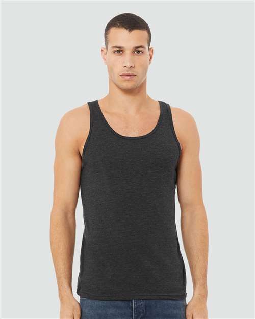 Load image into Gallery viewer, Unisex Heather CVC Tank — product photo 3