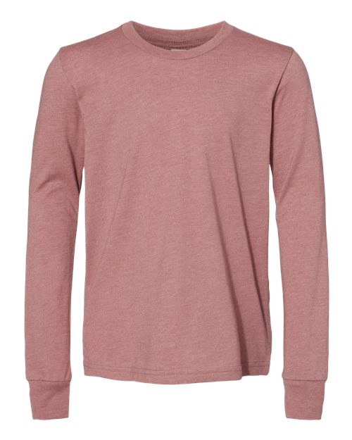 Load image into Gallery viewer, Youth Heather CVC Long Sleeve Tee — product photo 5