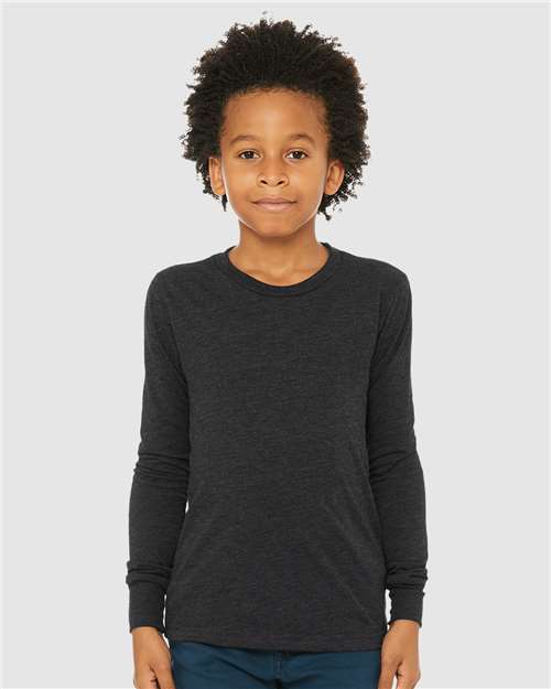 Load image into Gallery viewer, Youth Triblend Long Sleeve Tee — product photo 1