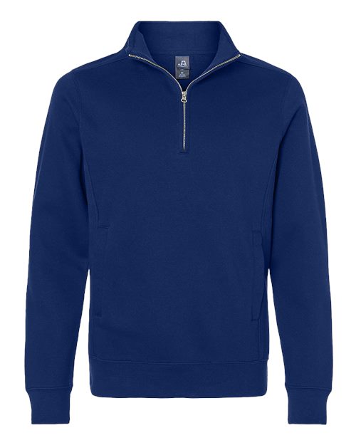 Load image into Gallery viewer, J. America 8717 Unisex Heavyweight Fleece Quarter-Zip Sweatshirt - True Navy