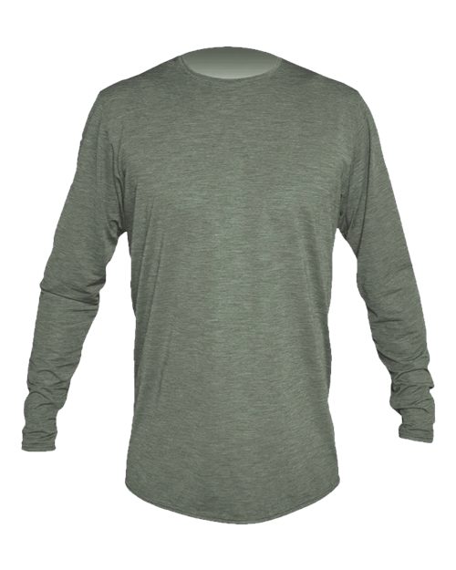 Load image into Gallery viewer, ANETIK MVLPRL8 Men's Low Pro Tech Long Sleeve T-Shirt - Dark Olive Heathered