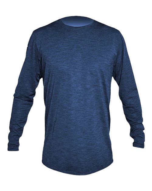 Load image into Gallery viewer, ANETIK MVLPRL8 Men's Low Pro Tech Long Sleeve T-Shirt - Navy Heathered