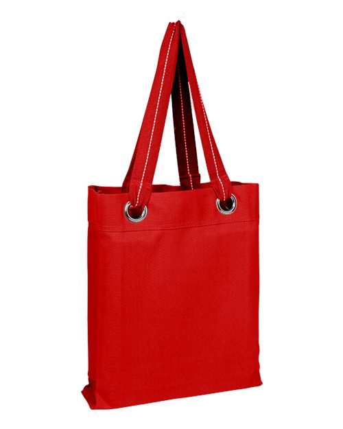 Load image into Gallery viewer, Q-Tees Q1630 Large Grommet Tote Bag - Red
