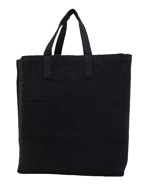 Load image into Gallery viewer, Q-Tees S900 Sustainable Grocery Tote Bag - Black