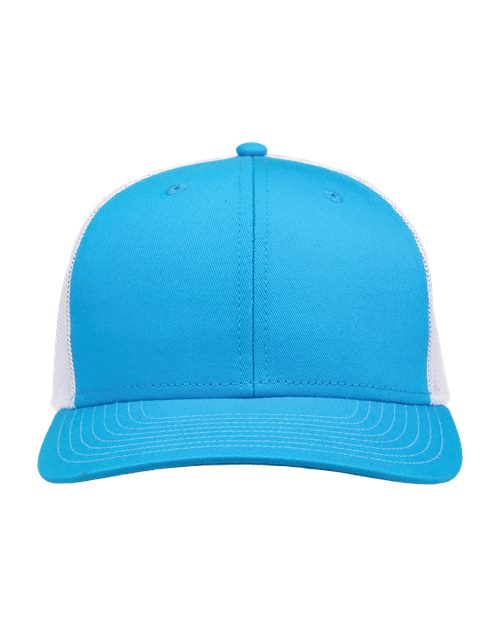Load image into Gallery viewer, The Game GB452E Everyday Trucker Cap - Aqua Blue/ White
