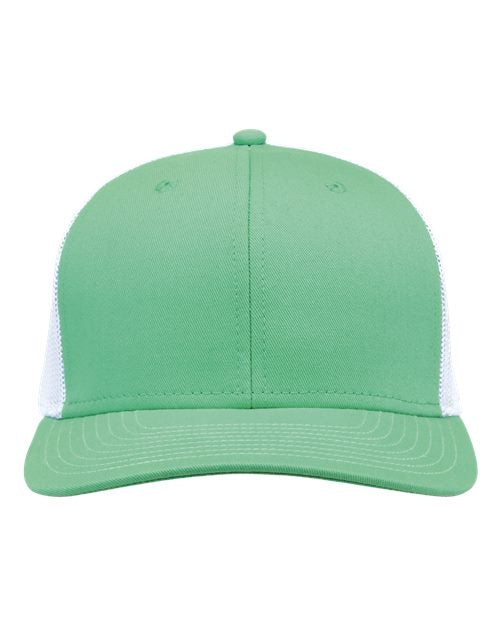 Load image into Gallery viewer, The Game GB452E Everyday Trucker Cap - Light Green/ White