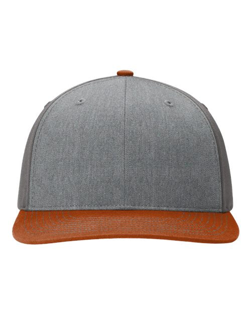 Load image into Gallery viewer, Richardson 312 Twill Back Trucker Cap - Heather Grey/ Charcoal/ Dark Orange