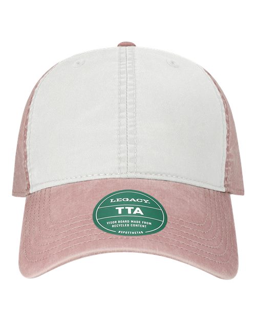 Load image into Gallery viewer, LEGACY TTA Terra Twill Cap - White/ Dusty Rose