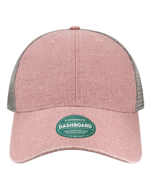 Load image into Gallery viewer, LEGACY DTA Dashboard Trucker Cap - Dusty Rose/ Grey