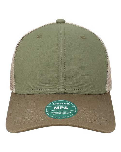 Load image into Gallery viewer, LEGACY MPS Mid-Pro Snapback Trucker Cap - Olive/ Dark Olive/ Dark Khaki