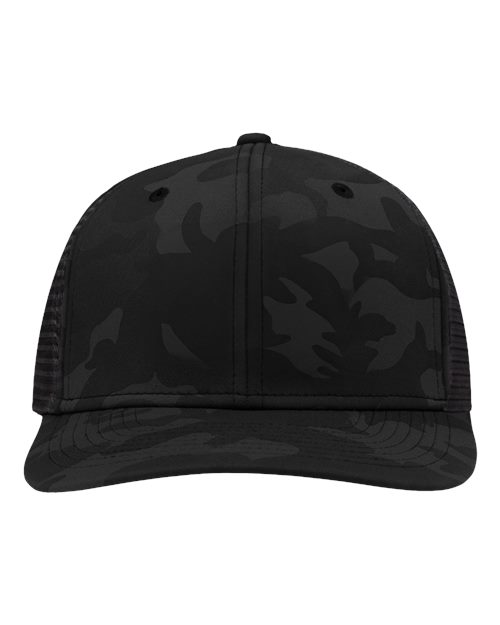 Load image into Gallery viewer, Sportsman SP1450 Traditional Lo-Pro Mesh Back Trucker Fit Cap - Black Camo/ Black