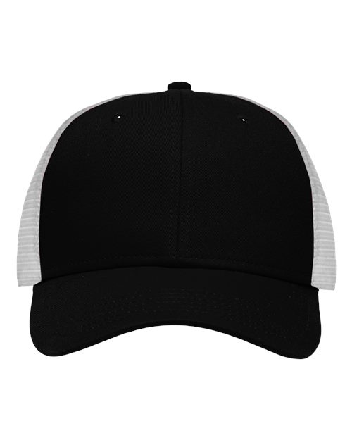 Load image into Gallery viewer, Sportsman SP1450 Traditional Lo-Pro Mesh Back Trucker Fit Cap - Chino Black/ White