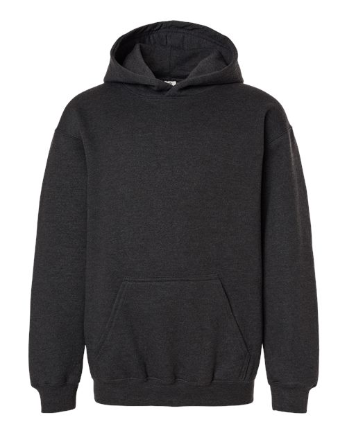 Load image into Gallery viewer, Youth Hooded Sweatshirt - Heather Graphite