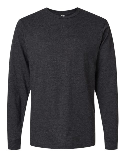 Load image into Gallery viewer, Unisex Fine Jersey Long Sleeve T-Shirt - Heather Graphite