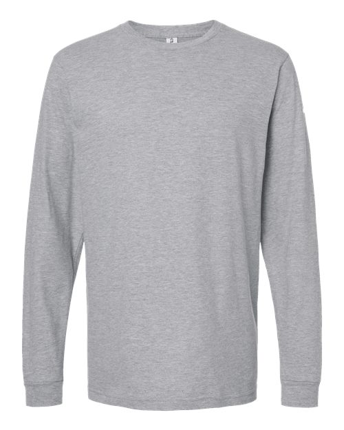 Load image into Gallery viewer, Unisex Fine Jersey Long Sleeve T-Shirt - Heather Grey