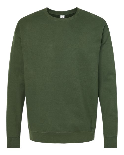 Load image into Gallery viewer, Unisex Fleece Crewneck Sweatshirt - Military Green
