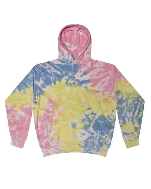 Load image into Gallery viewer, Colortone 8777 Unisex Tie-Dyed Hooded Sweatshirt - Sherbet