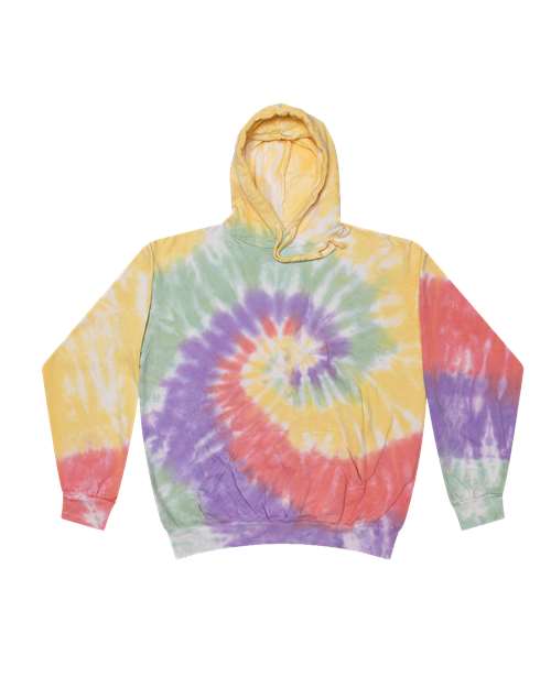 Load image into Gallery viewer, Colortone 8777 Unisex Tie-Dyed Hooded Sweatshirt - Zen Rainbow