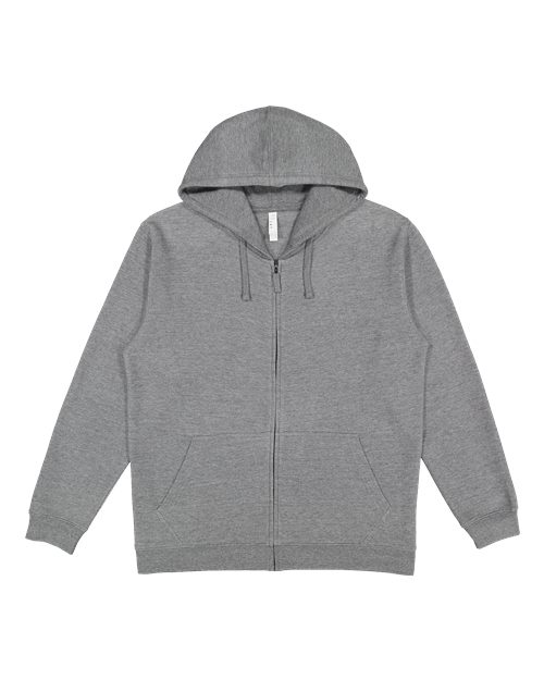 Load image into Gallery viewer, LAT 6927 Unisex Full-Zip Hoodie Sweatshirt - Granite Heather