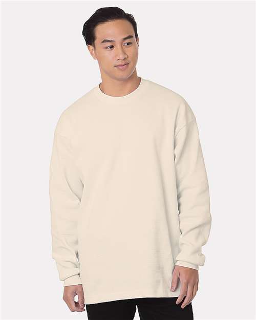 Load image into Gallery viewer, Men's USA-Made Heavyweight Waffle Knit Thermal - Cream