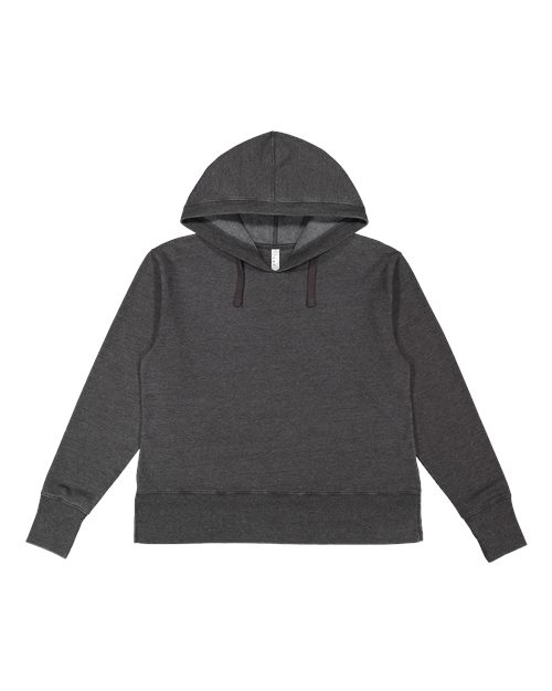 Load image into Gallery viewer, LAT 3536 Women's Vintage Wash Hoodie Sweatshirt - Washed Black