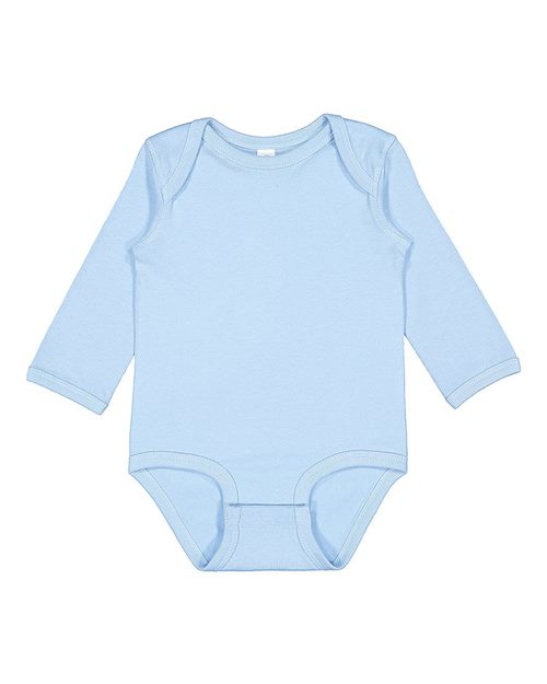 Load image into Gallery viewer, Infant Fine Jersey Long Sleeve Bodysuit - Light Blue