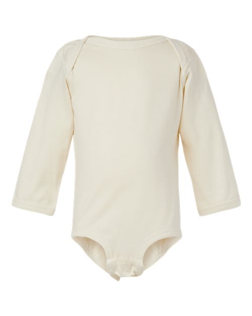Load image into Gallery viewer, Infant Fine Jersey Long Sleeve Bodysuit - Natural