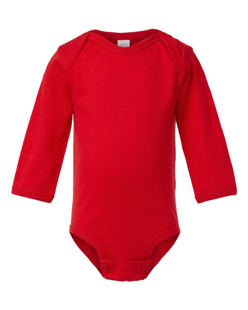 Load image into Gallery viewer, Infant Fine Jersey Long Sleeve Bodysuit - Red
