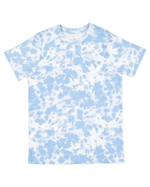 Load image into Gallery viewer, LAT 6101 Youth Fine Jersey Tee - Sky Tie Dye