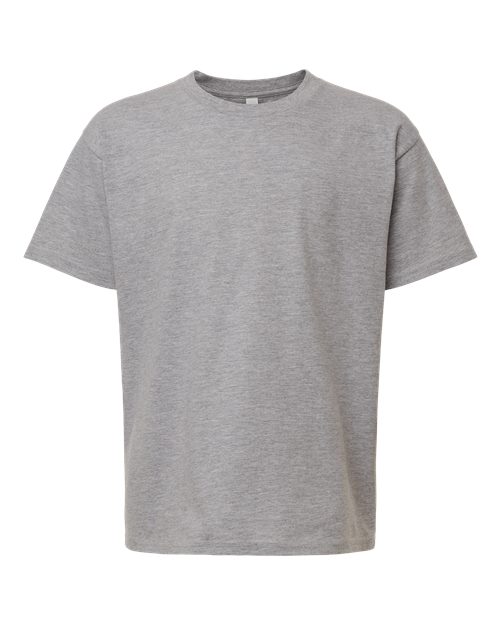 Load image into Gallery viewer, Youth Fine Jersey Tee - Heather Grey