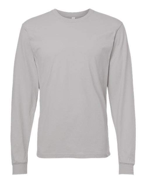 Load image into Gallery viewer, Unisex Fine Jersey Long Sleeve Tee - New Silver
