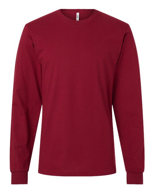 Load image into Gallery viewer, Unisex Fine Jersey Long Sleeve Tee - Cranberry