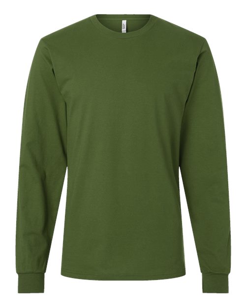 Load image into Gallery viewer, Unisex Fine Jersey Long Sleeve Tee - Olive