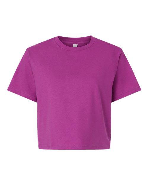 Load image into Gallery viewer, Women's Fine Jersey Boxy Tee - Super Pink