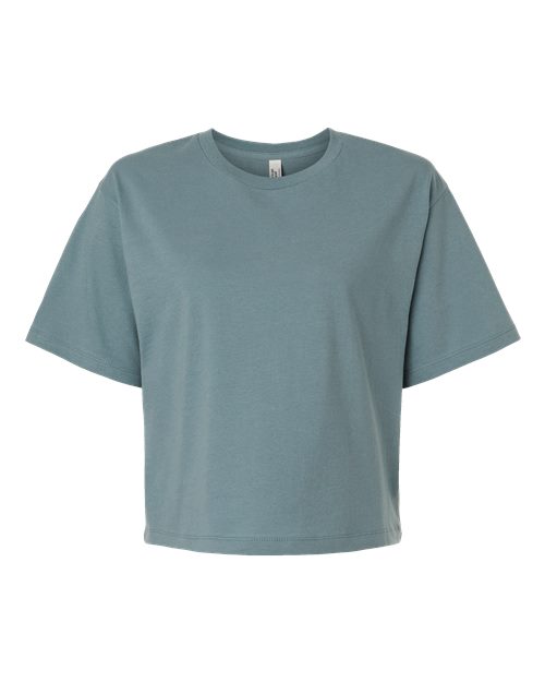 Load image into Gallery viewer, Women's Fine Jersey Boxy Tee - Arctic