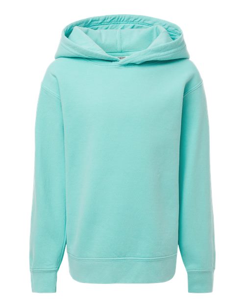 Load image into Gallery viewer, Youth Garment-Dyed Lightweight Hooded Sweatshirt - Chalky Mint