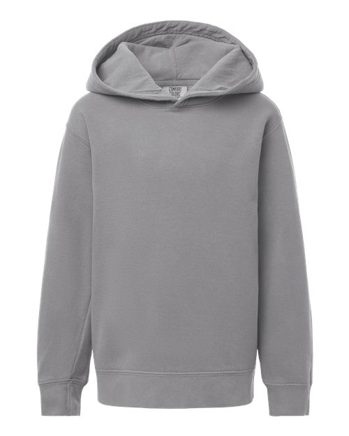 Load image into Gallery viewer, Youth Garment-Dyed Lightweight Hooded Sweatshirt - Grey