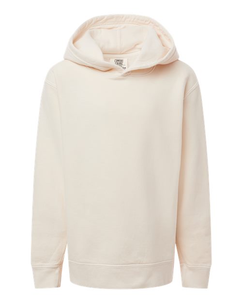 Load image into Gallery viewer, Youth Garment-Dyed Lightweight Hooded Sweatshirt - Ivory