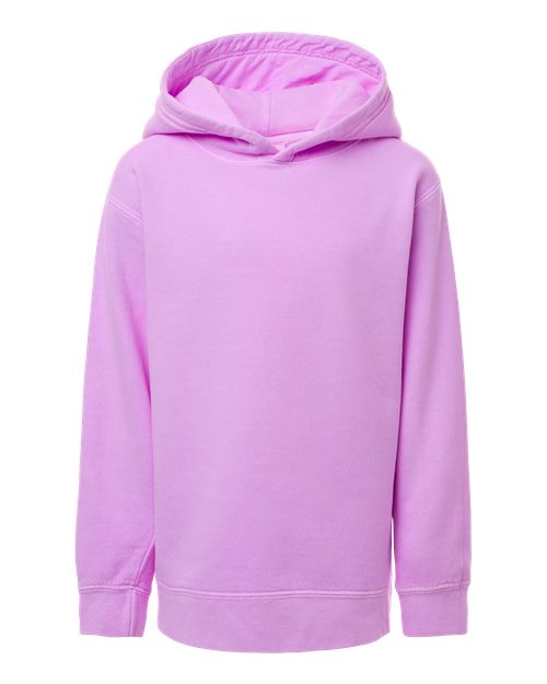 Load image into Gallery viewer, Youth Garment-Dyed Lightweight Hooded Sweatshirt - Neon Violet