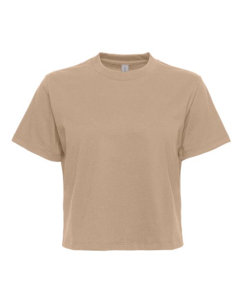 Load image into Gallery viewer, Women's Heavyweight Boxy T-Shirt - Tan