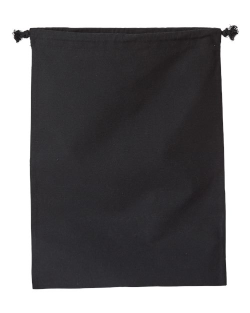 Load image into Gallery viewer, OAD OAD119R Double Cinch Recycled Canvas Shoe and Accessory Bag - Recycled Black